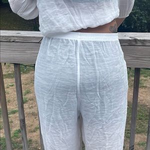 Two piece sheer cover up